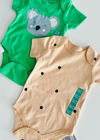 Düğmeli Kısa Kollu Bebek Body Seti - Görsel 2