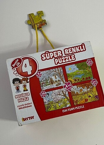  Beden 4'ü birarada mevsimler puzzle