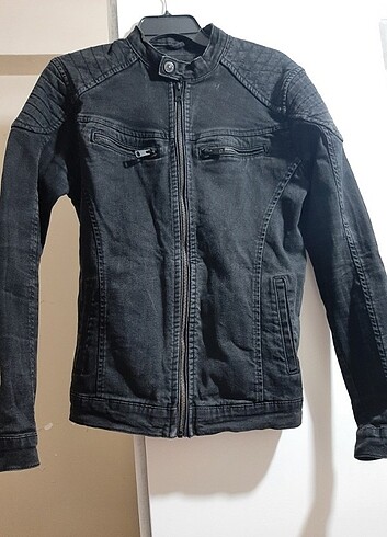 ORJİNAL DEFACTO ERKEK DF JEANS XS SILIM FIT KOT CEKET