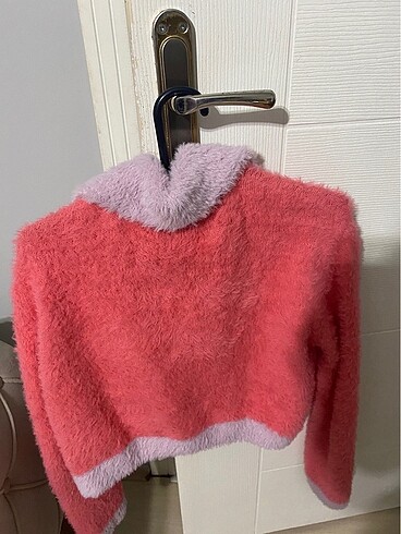 Defacto Pembe peluş hırka