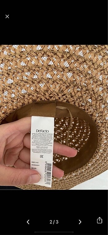 Defacto Hasır şapka
