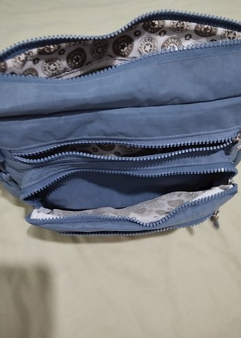 Mavi Fermuarlı Kadın Postacı Çanta - Görsel 5