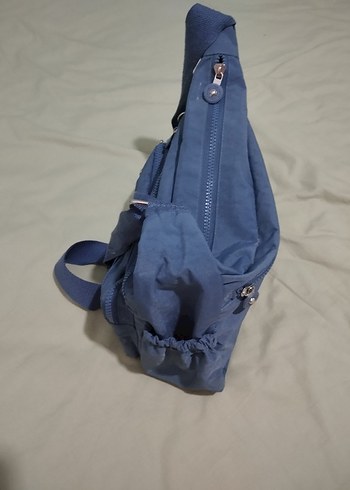 Mavi Fermuarlı Kadın Postacı Çanta - Görsel 7