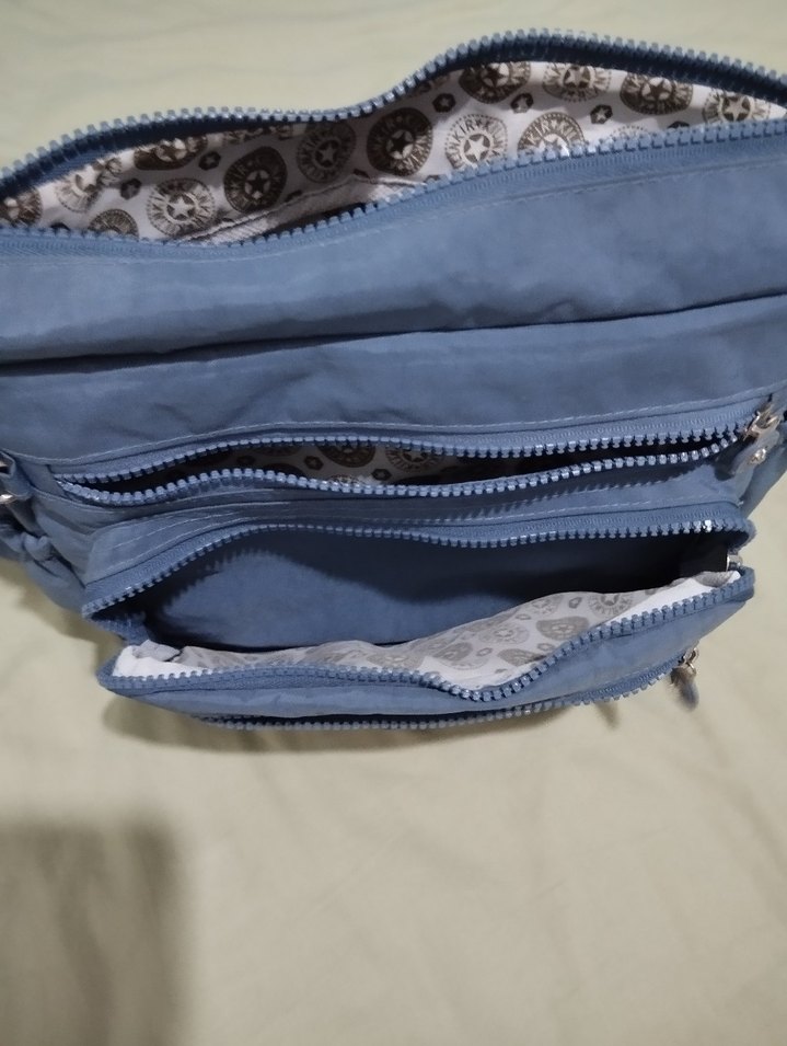 Mavi Fermuarlı Kadın Postacı Çanta - Görsel 5