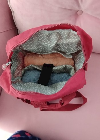 Kipling, bordo, kadın, çapraz askılı, sırt çantası - Görsel 5