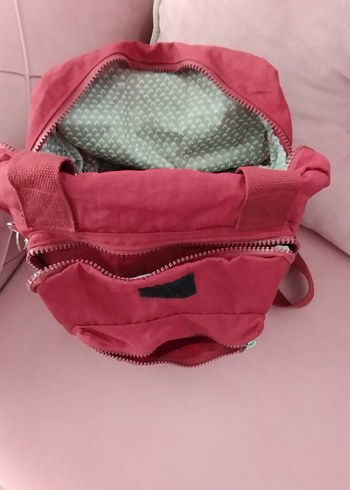 Kipling, bordo, kadın, çapraz askılı, sırt çantası - Görsel 6