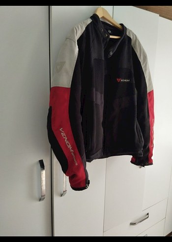 Erkek Kırmızı Venom Fermuarlı Mont - Görsel 5