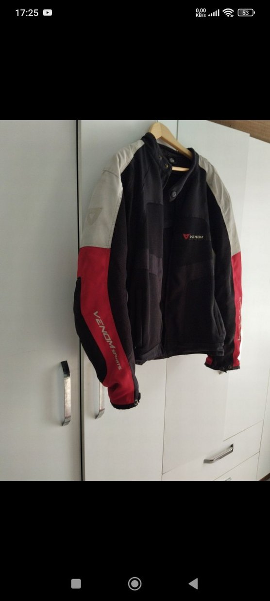 Erkek Kırmızı Venom Fermuarlı Mont - Görsel 5