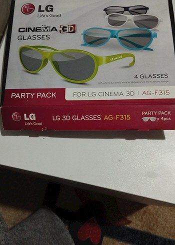 LG Cinema 3D Işıltılı Retro Gözlük Seti - Görsel 3