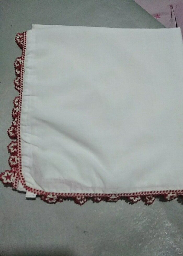 Kırmızı cam boncuklu yemeni  - Görsel 3