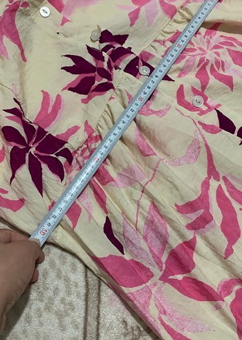 Pembe Çiçek Desenli Uzun Bohem Elbise - Görsel 6