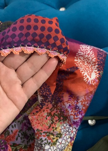 Çok Renkli Bohem Kadın Şal - Görsel 3