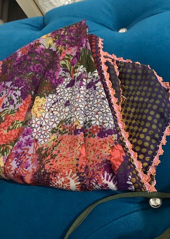 Çok Renkli Bohem Kadın Şal - Görsel 4