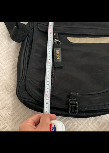 Siyah Baskılı Erkek Omuz Çantası - Görsel 7