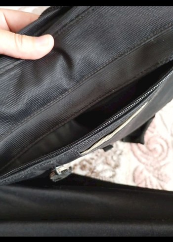 Siyah Baskılı Erkek Omuz Çantası - Görsel 5