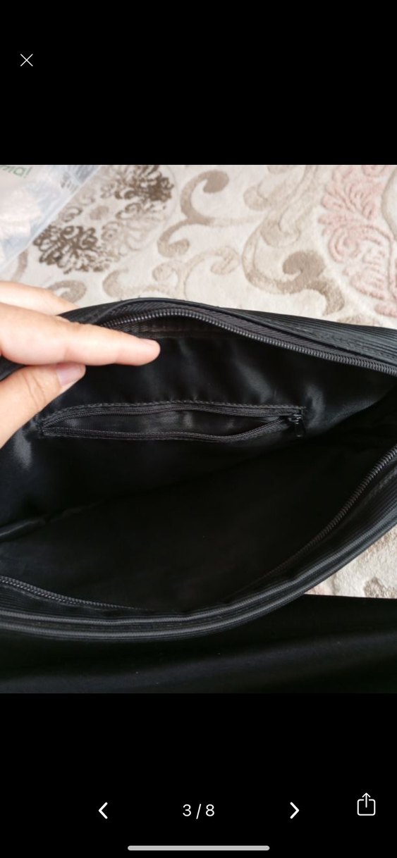 Siyah Baskılı Erkek Omuz Çantası - Görsel 4