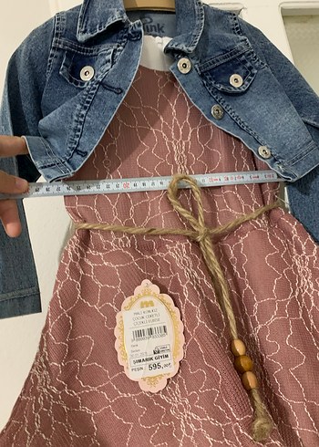 Dantel Detaylı Pembe Kız Çocuk Elbise - Görsel 5