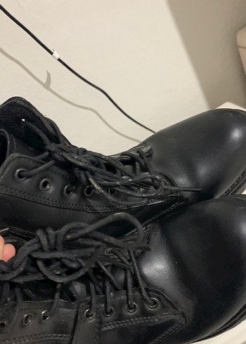 Siyah Deri Stiletto Topuklu Biker Botlar - Görsel 5