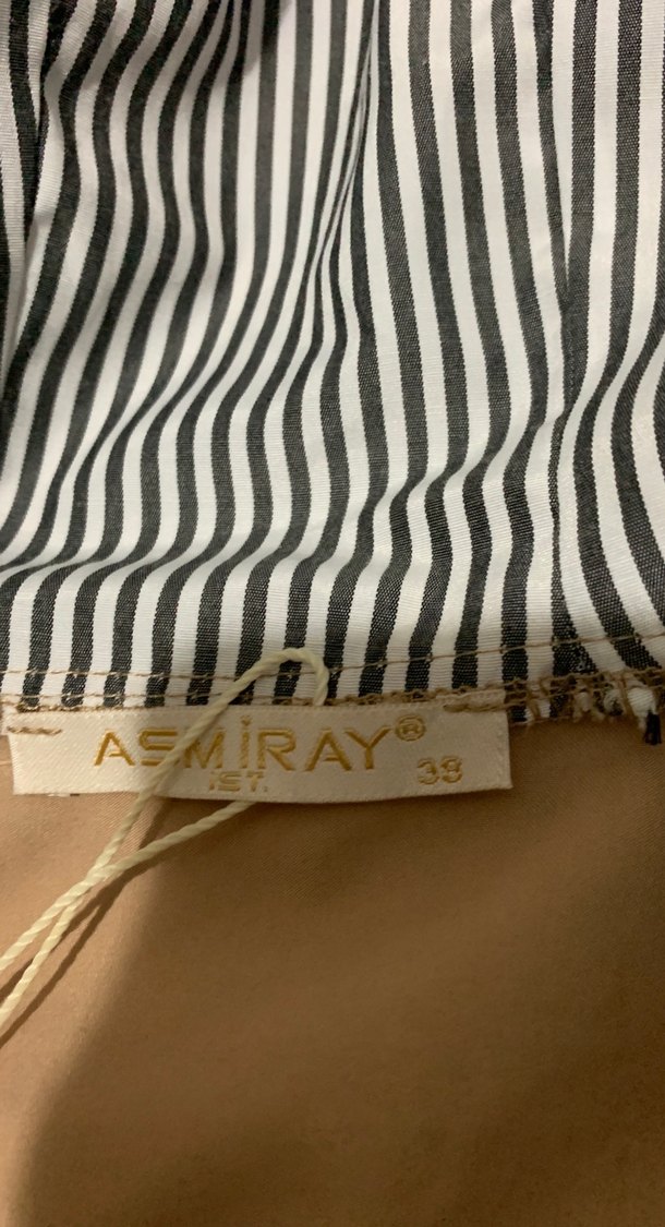 Bej Midi Kadın Yağmurluk, Düğmeli, Salaş Kesim - Görsel 3