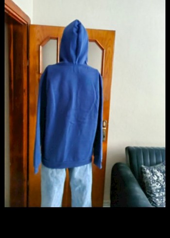 Lacivert Kadın Sweatshirt - Görsel 3