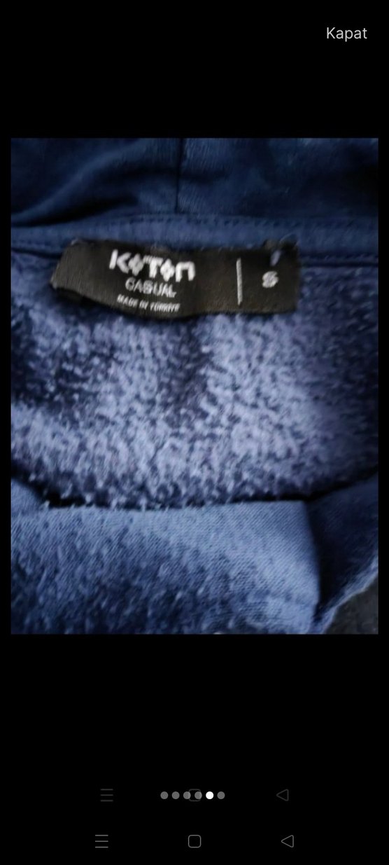 Lacivert Kadın Sweatshirt - Görsel 4