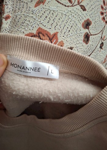 Bej Kadın Oversize Sweatshirt - Görsel 5