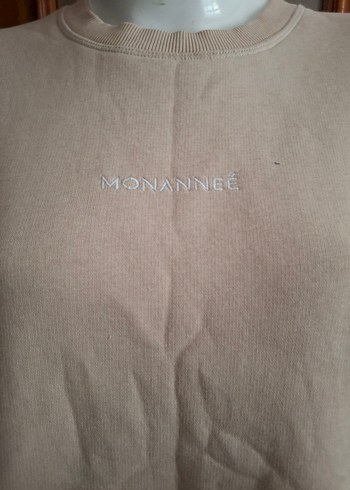 Bej Kadın Oversize Sweatshirt - Görsel 2