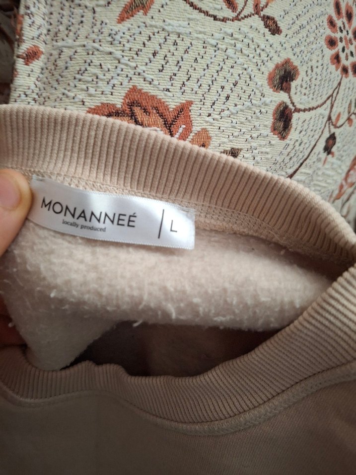 Bej Kadın Oversize Sweatshirt - Görsel 5