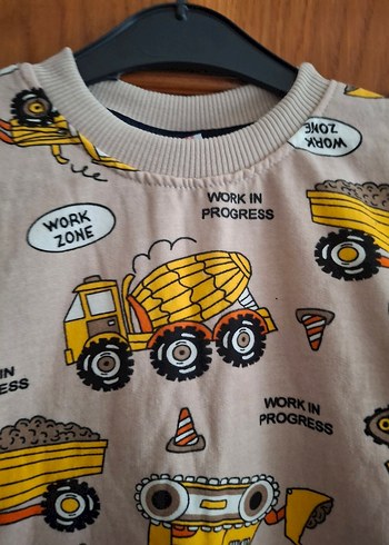 Erkek Çocuk Gri Baskılı Sweatshirt - Görsel 3