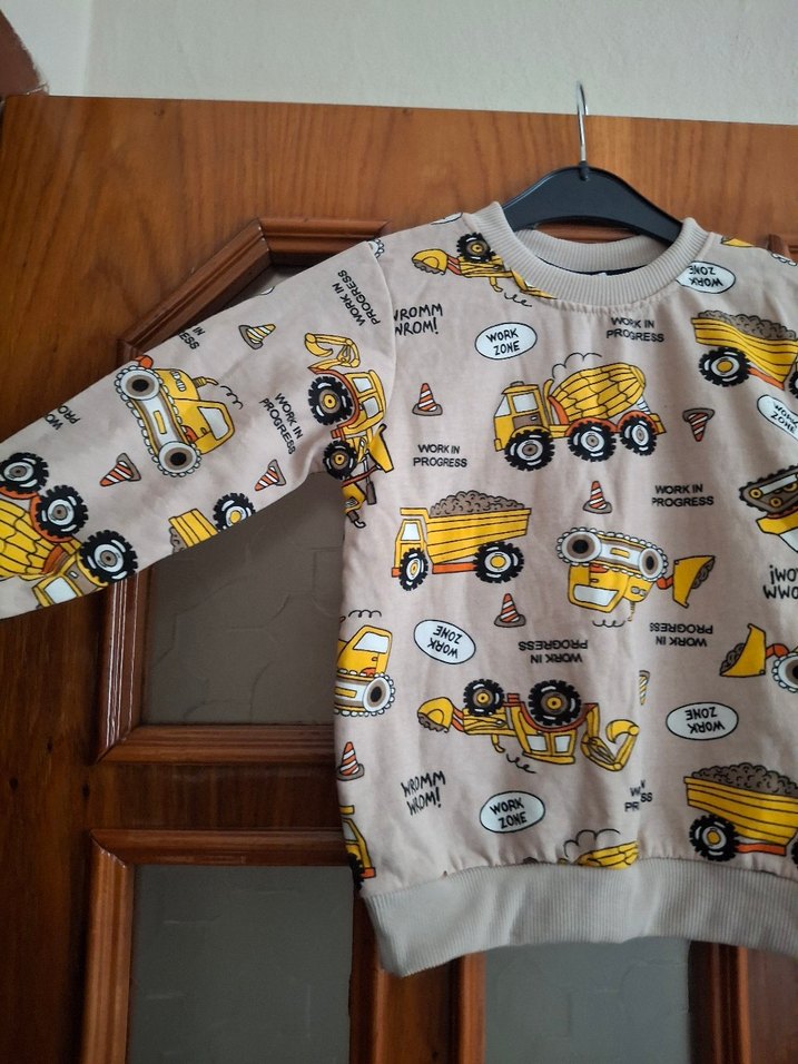 Erkek Çocuk Gri Baskılı Sweatshirt - Görsel 2