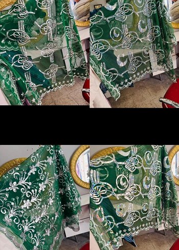 Drapeli Beyaz Düğün Duvağı - Görsel 5