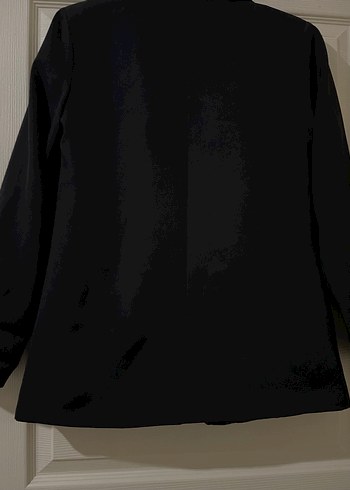 Düğmeli Siyah Kadın Blazer Ceket - Görsel 2