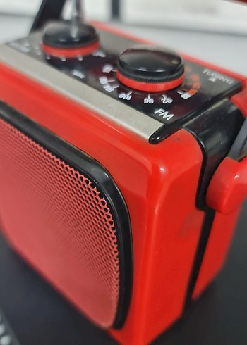 Renkli Kırmızı Taşınabilir Müzik Sistemi - Görsel 3