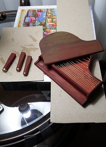 El yapımı mini piano - Görsel 5