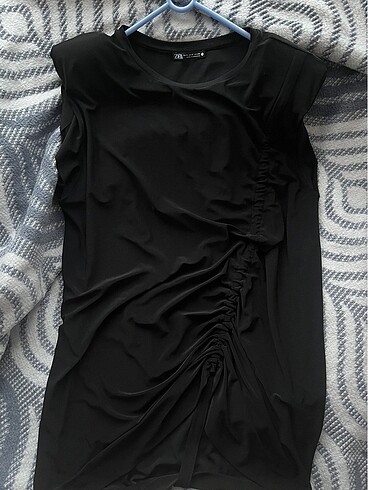 Zara siyah mini elbise