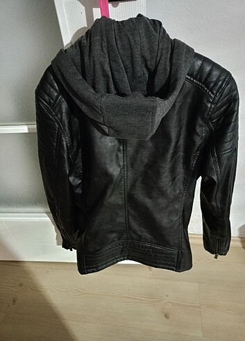 xs Beden siyah Renk LCW deri görünümlü ceket