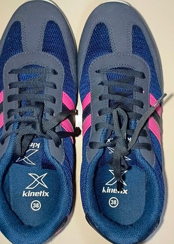 Lacivert pembe kadın spor ayakkabı - Görsel 3