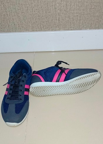 Lacivert pembe kadın spor ayakkabı - Görsel 4