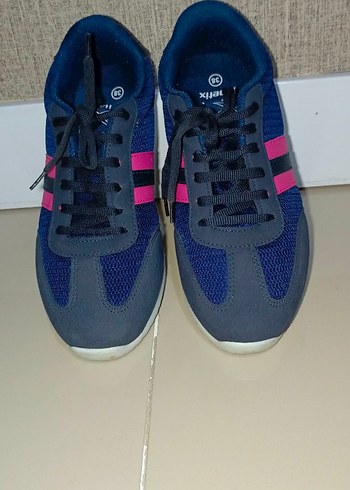 Lacivert pembe kadın spor ayakkabı - Görsel 2