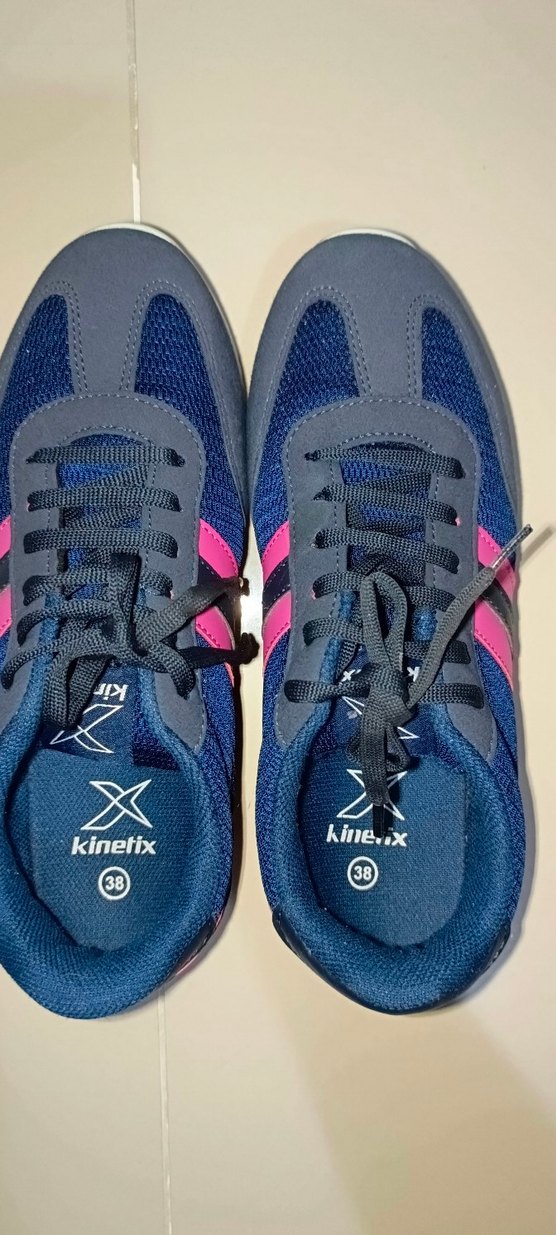 Lacivert pembe kadın spor ayakkabı - Görsel 3