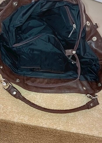 Siyah Deri Kemerli Kadın Çanta - Görsel 4