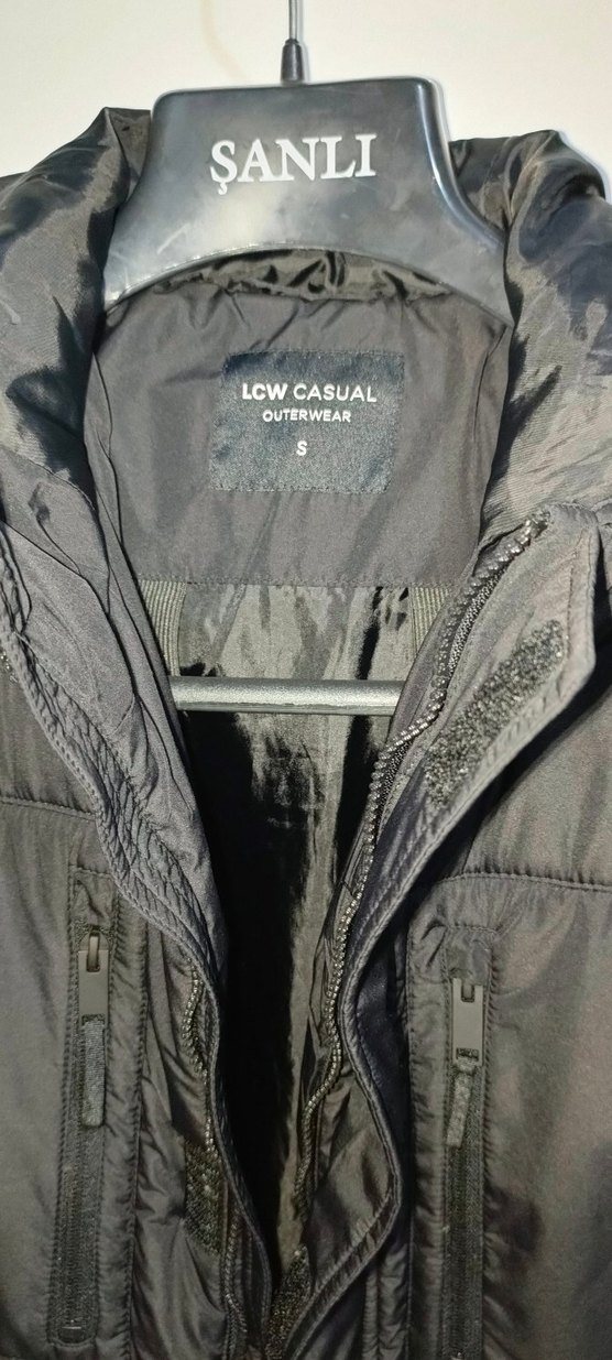 Siyah Erkek  Düğmeli Street Wear Kaban - Görsel 4