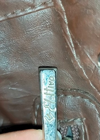 Kahverengi Deri Kadın Omuz Çantası - Görsel 4