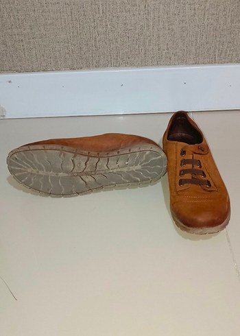 Kahverengi Deri süet  Kadın Günlük Ayakkabı - Görsel 6