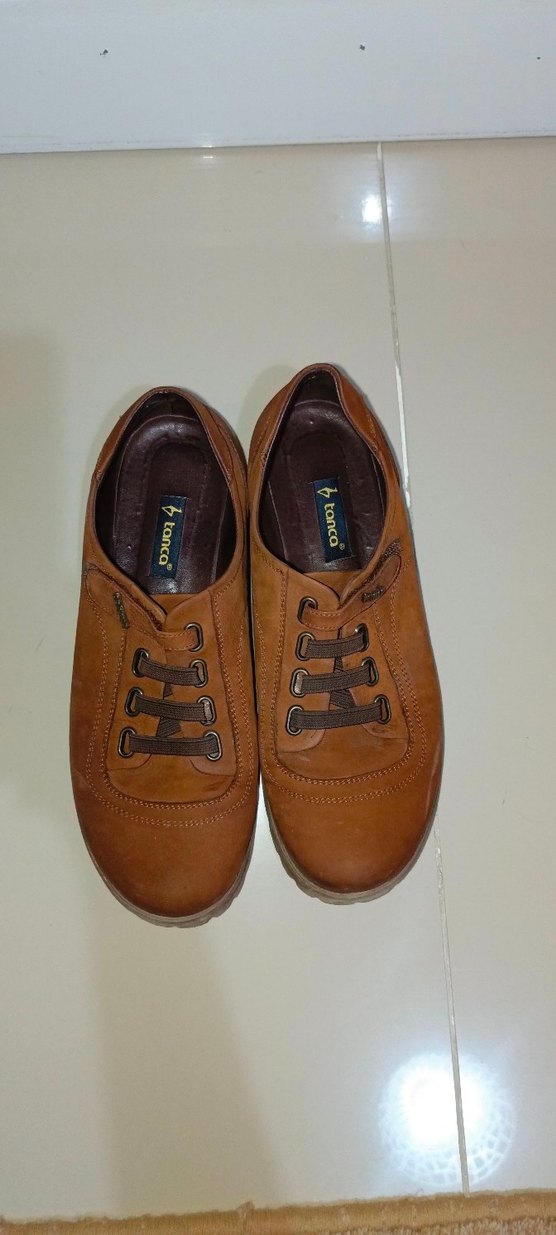 Kahverengi Deri süet  Kadın Günlük Ayakkabı - Görsel 3