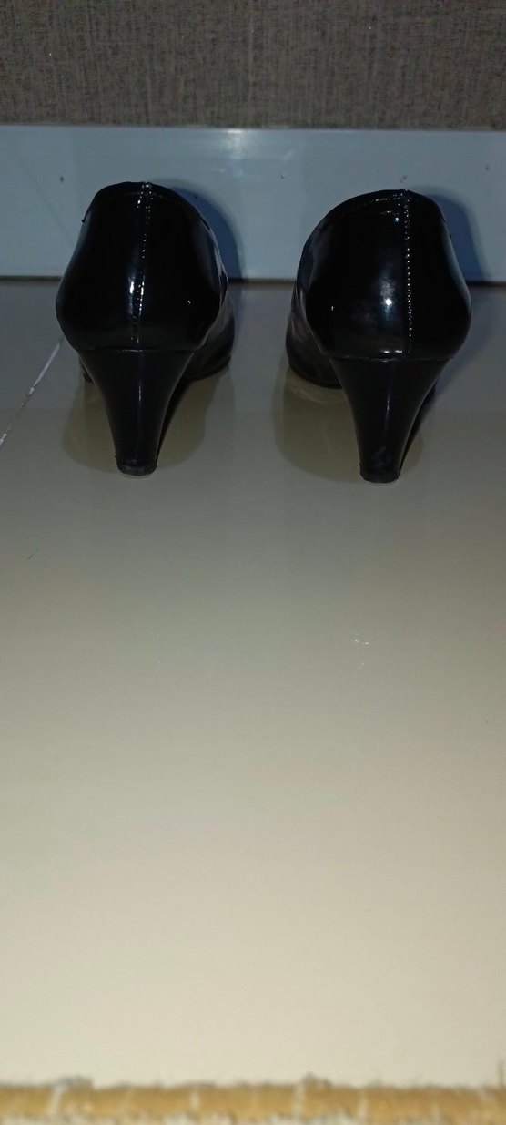 kadın Siyah Rugan Tokalı Babet - Görsel 2