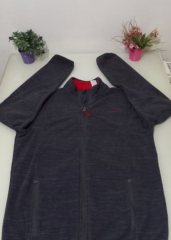 Decathlon decathlon xs Gri Fermuarlı Erkek Polar Sweatshirt