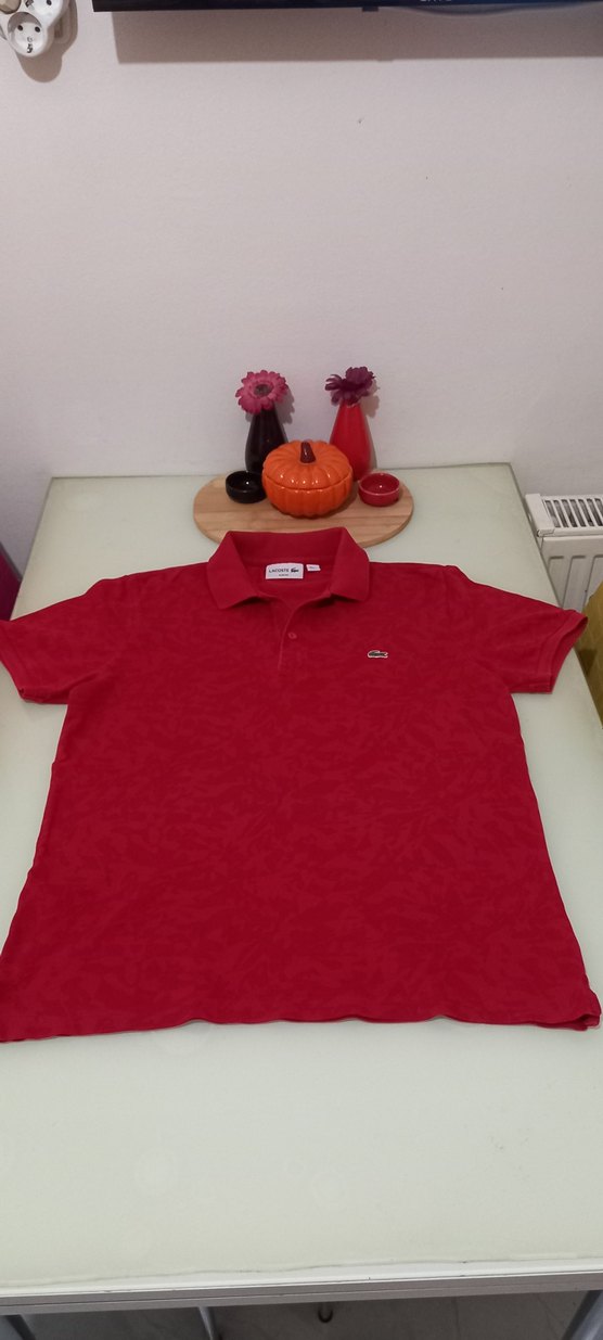 Lacoste M  Erkek Kırmızı Polo Tişört - Görsel 2