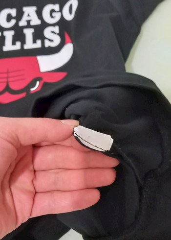 nba 13 yas Chicago Bulls Baskılı Siyah Erkek Sweatshirt - Görsel 8