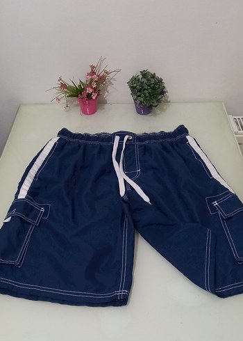 kanu L beden Erkek Parlak Mavi Kısa Kollu Mayo Şortu - Görsel 4